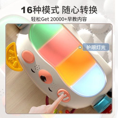 Pedal piano baby fitness stand newborn toddler male and female baby lying down and playing toys 3 to 6 months 0 to 1 years old