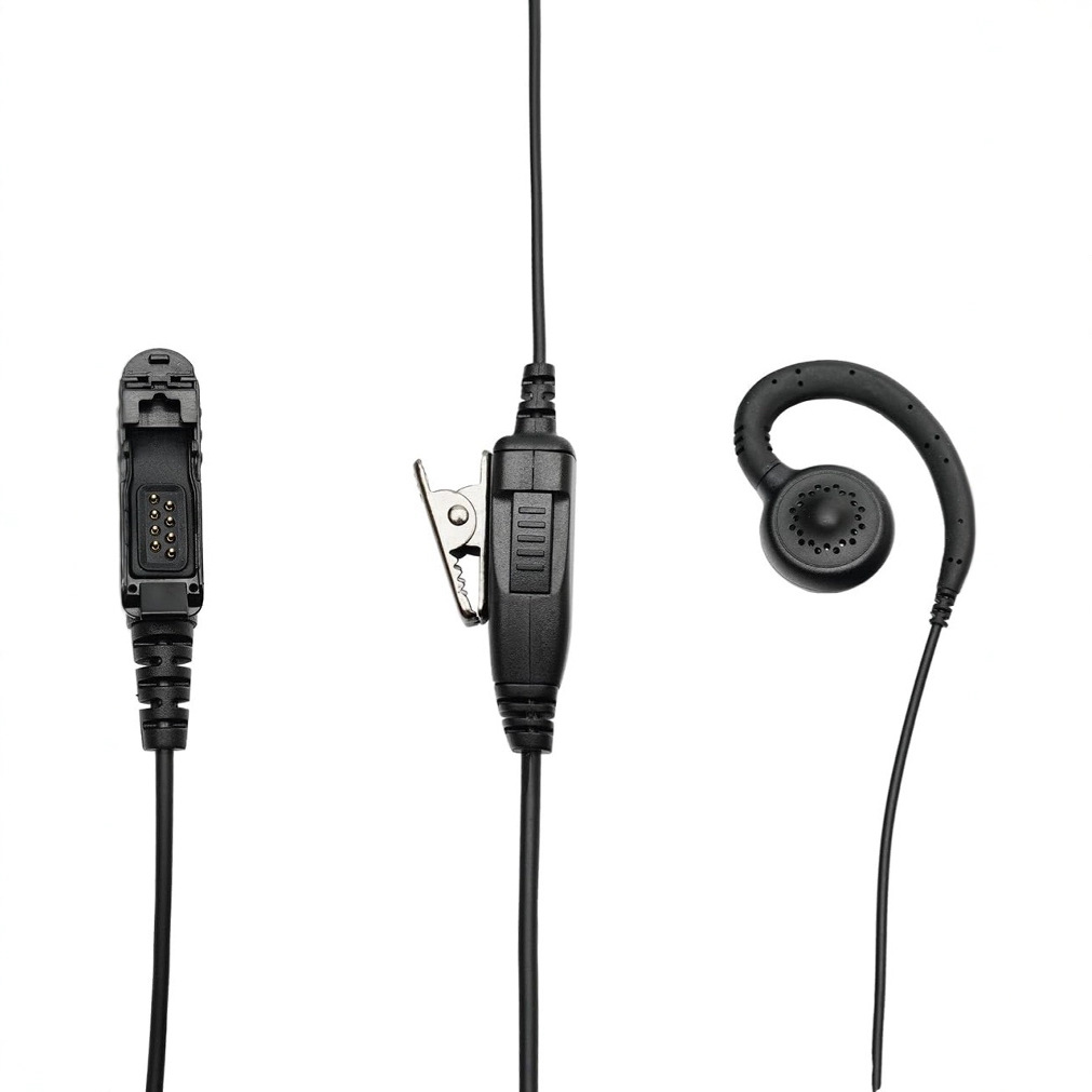 (2개) 워키토키 헤드셋은 XPR 3500E XPR3000 XPR3300 XPR3300E C자형 6600I에 적합합니다.