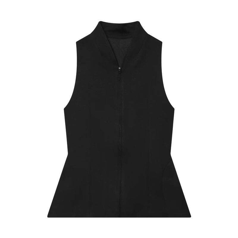 Bsk&Traf Women's Clothing 2026 Summer New Style European and American Style Stand-Up Collar Slim Fit Puffy Hem Vest 1300754 Bsk&Traf Women's Clothing 2026 Summer New Style European and American Style Stand-Up Collar Slim Fit Puffy Hem Vest 1300754
