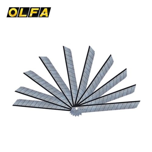Japanese OLFA original ASBB-10 small black blade utility knife blade 9MM ultra sharp wallpaper knife blade 10-piece pack