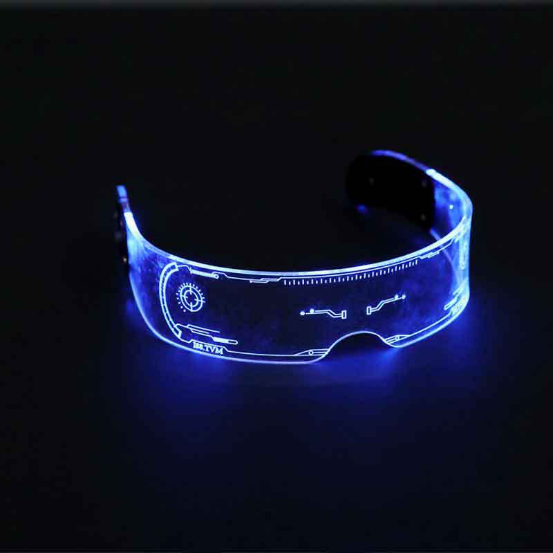 New LED Luminous Glasses Cheer Party Jump D Flash Glasses Festival Performance Glasses Party Technology Glasses