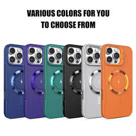 隐藏式镜头支架适用苹果16 Pro手机壳iphone14 Pro磁吸充电保护套