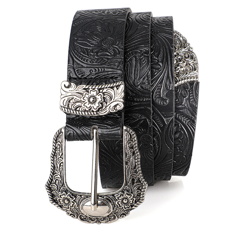 Neuer Retro-Gürtel für Herren und Damen im böhmischen Stil – mit Strass-Schnalle, Street-Punk-Rock-Hip-Hop-Modeaccessoire, für Männer und Frauen – Detail 5