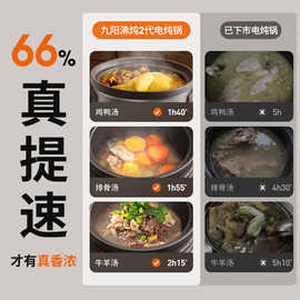 适用九.阳4L电炖锅古法沸炖陶瓷电砂锅养生锅煲汤锅紫砂锅 DG40K-