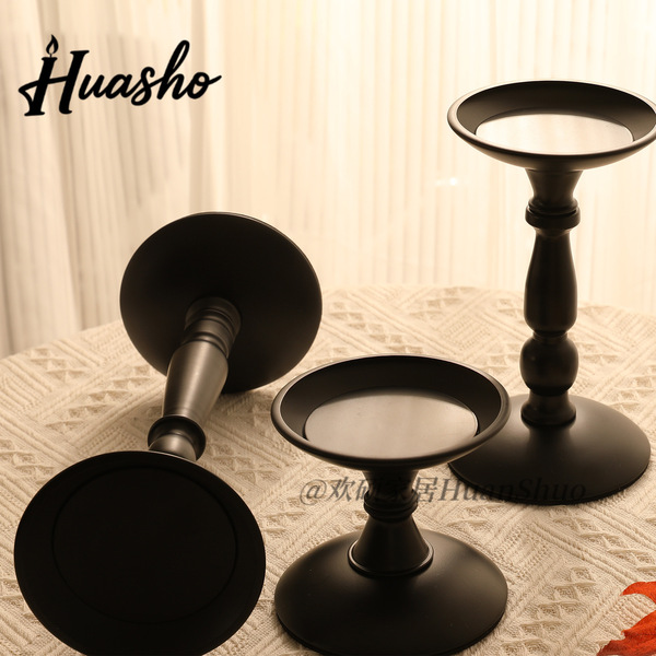 American -style candlestick retro black ironing ornament candle…