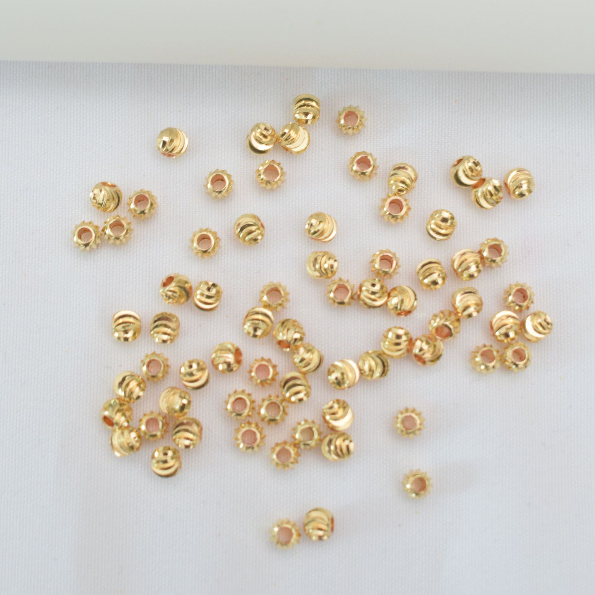 All Seasons Season Polished Finish 100 PCS/Package Copper Geometric Polished Jewelry Accessories Beads