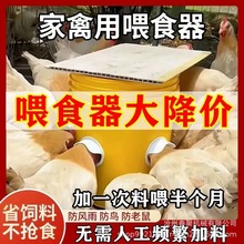 家禽喂食器自动下料器喂鸡喂鸭子防雨散养鸡鸭鹅自动采食器鸡吃食