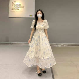 【原版做工】大码女装碎花裙夏季新款法式甜美温柔风仙女气质连衣