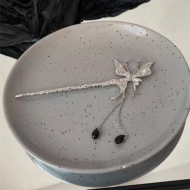 Temperamento bambú borla horquilla mujer nuevo estilo chino moderno simple horquilla cabeza de bola horquilla estilo antiguo tocado verano