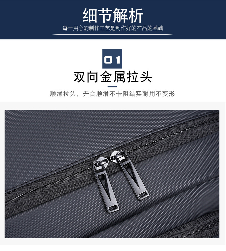 New cross-border large-capacity waterproof backpack, men's high-end 17.3-inch laptop bag, double-shoulder business bag undefined