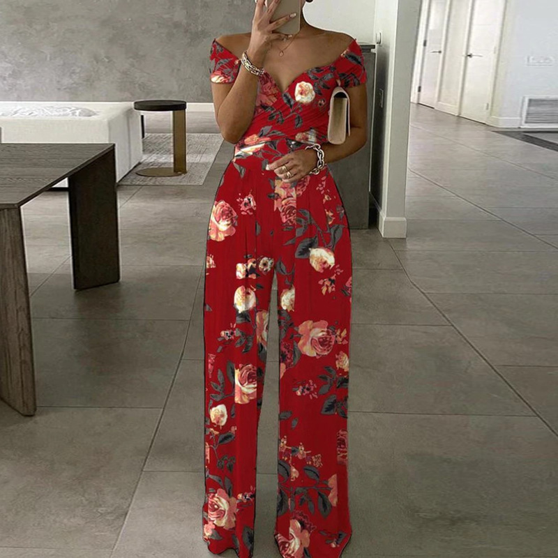 Mono de pierna ancha con estampado holgado, elegante y a la moda, estilo europeo y americano, novedad primavera 2026, para mujer, ideal para el día a día.