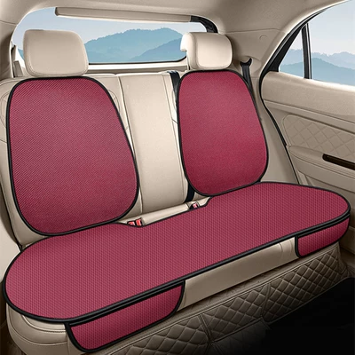 four seasons universal ice silk – Seat cushion, seat cover - ky-ice-silk-rouge-red-hook-and-eye-closure-back-closure