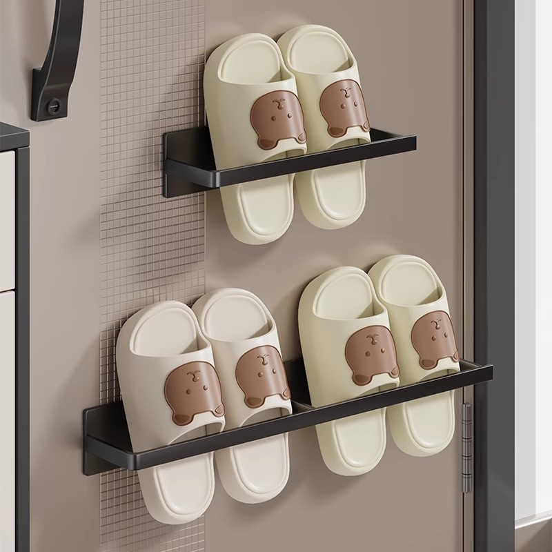 磁気フック玄関ドア傘収納ボックスドア後部収納ラック靴ラックバッグコートティッシュペーパー壁掛けラック