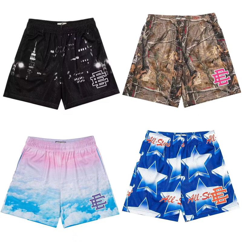 Eric Emanuel Ee Basic Short New York City Skyline Men's Casual Shorts Fitness Sweatpants Summer