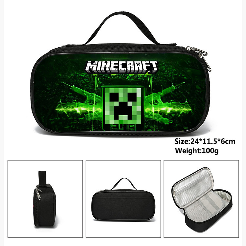 Spot estuche para lápices de dibujos animados My World mincraft estuche para lápices para estudiantes de primaria y secundaria image 1