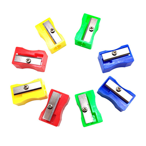 Manufacturer supplies plastic rectangular pencil sharpener student supplies small square pencil sharpener mini pencil sharpener