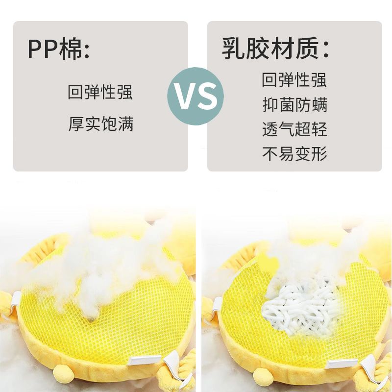 Almohada de protección para la cabeza del bebé, artefacto de protección para la cabeza, transpirable para las cuatro estaciones, diseño de abejita, anticaídas para niños que aprenden a caminar, diseño de dibujos animados.