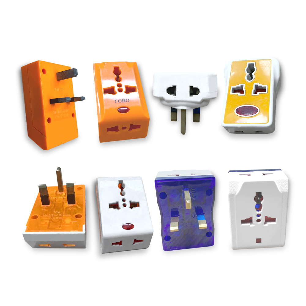 Travel portable wireless small volume plug UK standard to EU standard conversion plug British style conversion socket