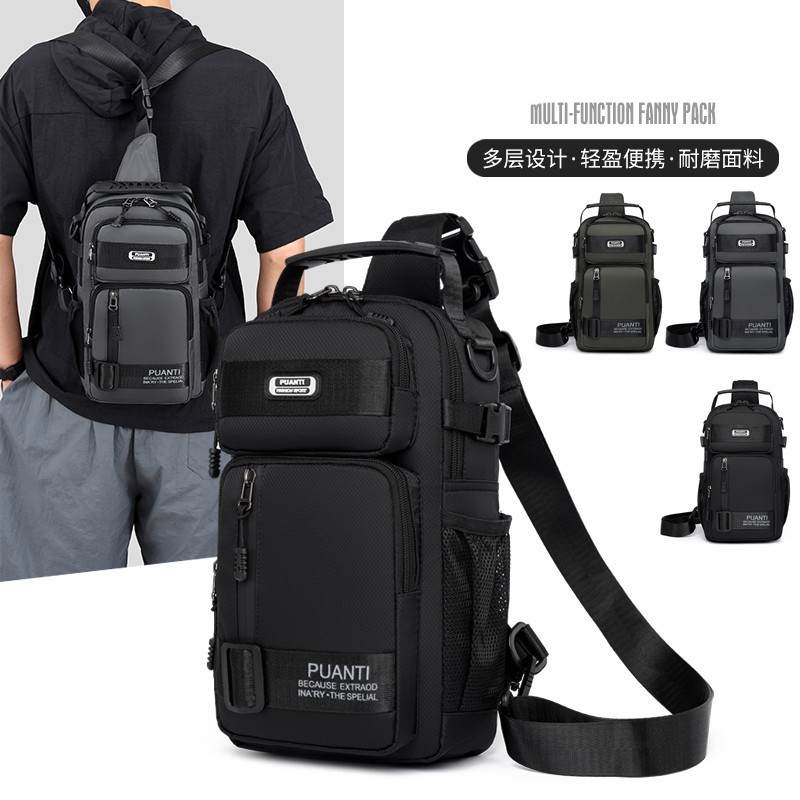 Bolsa de pecho de gran capacidad para hombres transfronterizos, bolsas deportivas de alta calidad para montar, bolsas de hombro para viajar, mochila