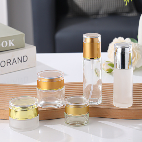 Frosted cosmetic bottles, empty bottles, refill bottles, glass bottles, cream bottles, transparent lotion bottles, spray bottles wholesale