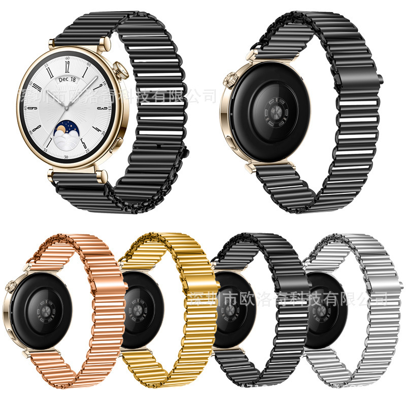 Suitable for Garmin 18mm Universal Stainless Steel Watch Strap Garmin Vivoactive 4S Metal Watch Strap Suitable for Garmin 18mm Universal Stainless Steel Watch Strap Garmin Vivoactive 4S Metal Watch Strap