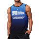 Cross-border 2024 European and American Summer New Amazon AliExpress Men's Vest Printed Casual T-shirt