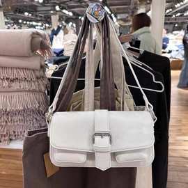 BM风 新款皮带扣法棍包腋下包女包bm百搭设计感包包斜挎包单肩包