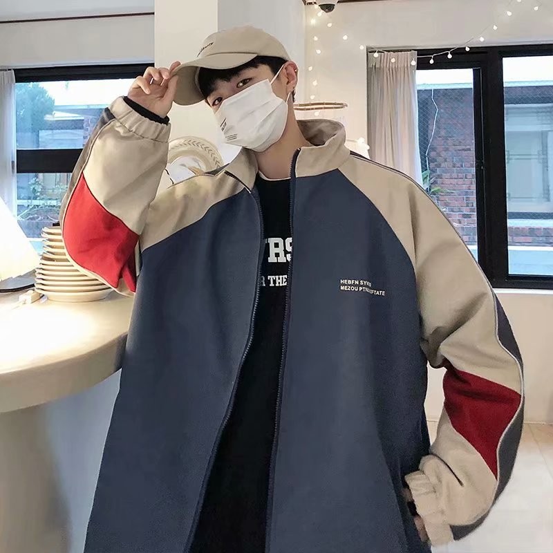 2024 nueva chaqueta de otoño para hombre, suelta, talla grande, tendencia de la calle alta, guapo, chaqueta de calle frita reflectante, ventilador de gama alta