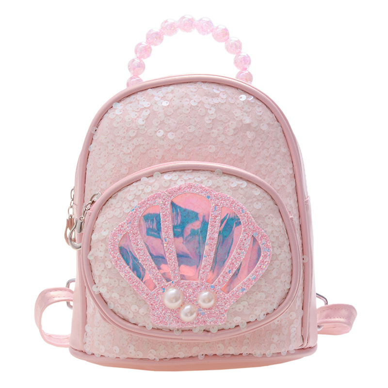 Princesa coreana niños bolsa de moda Linda niña lentejuelas mochila para 1-3 años bebé fuera pequeña mochila de moda