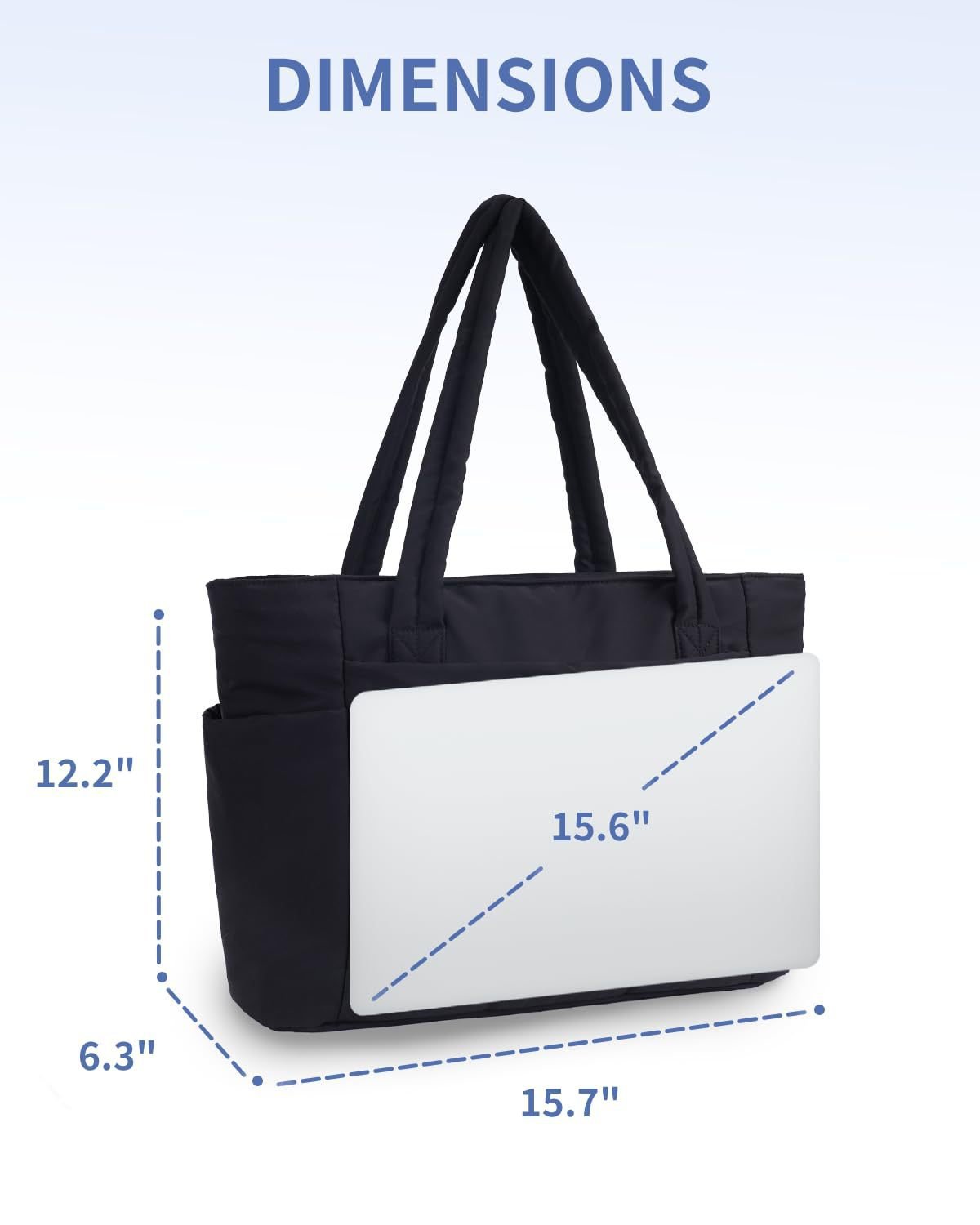 Stok Yeni Model Kapitoneli Tote Çanta Büyük Kapasiteli Kadın Çok Bölmeli Notebook Bilgisayar Çantası Kadın El Çantası Omuz Çantası