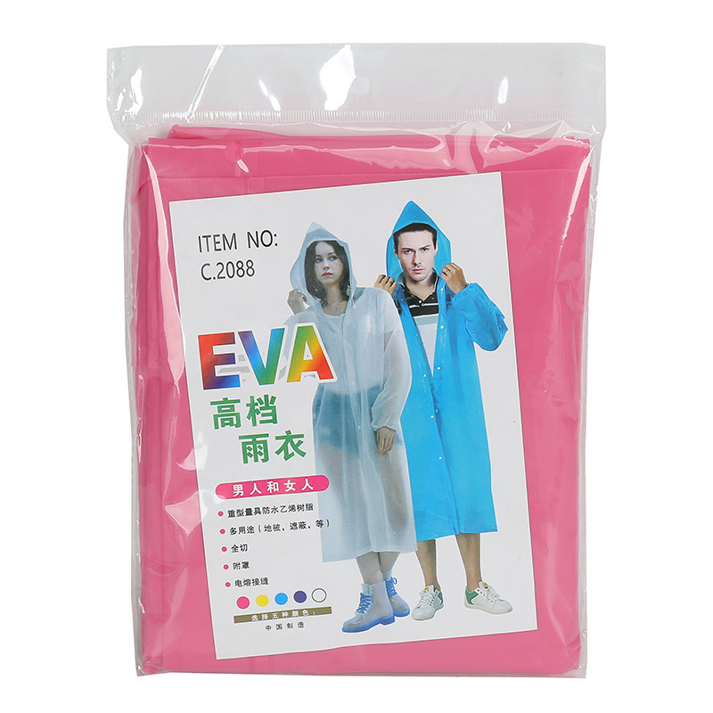 새로운 EVA 비옷 야외 휴대용 원피스 비옷 유니섹스 두꺼운 판초 성인 비옷 재고 배치