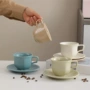 办公室咖啡马卡龙陶瓷杯