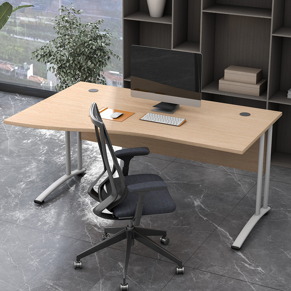 Mesa de oficina simple, escritorio de estudiantes de hierro forjado moderno, tabla de alta calidad de muebles de acero, mesa de clase de tutoría, mesa de capacitación