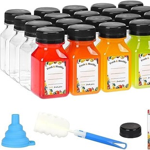 Spot wholesale 120ml transparent small square bottle food grade beverage juice bottle Mini Net red milk tea bottle
