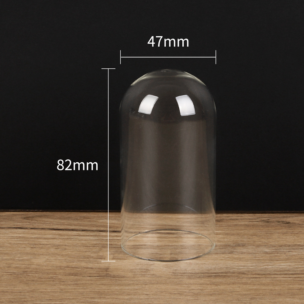 Flor inmortal cubierta de vidrio DIY hecha a mano micro paisaje decoración de escritorio cubierta de vidrio caja de exhibición cubierta de vidrio de flor inmortal