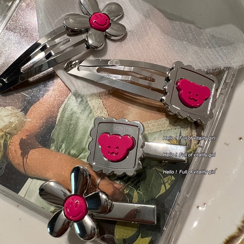 甜酷girl不能錯過的一款！金屬髮夾側邊劉海碎發一字夾鴨嘴夾髮飾