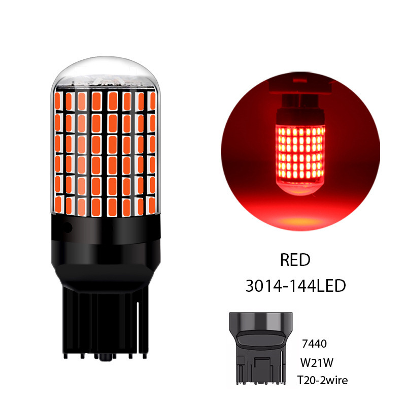 Car LED turn signal decoding anti-strobe 1156 3014 144smd 1157 brake light T20 7443