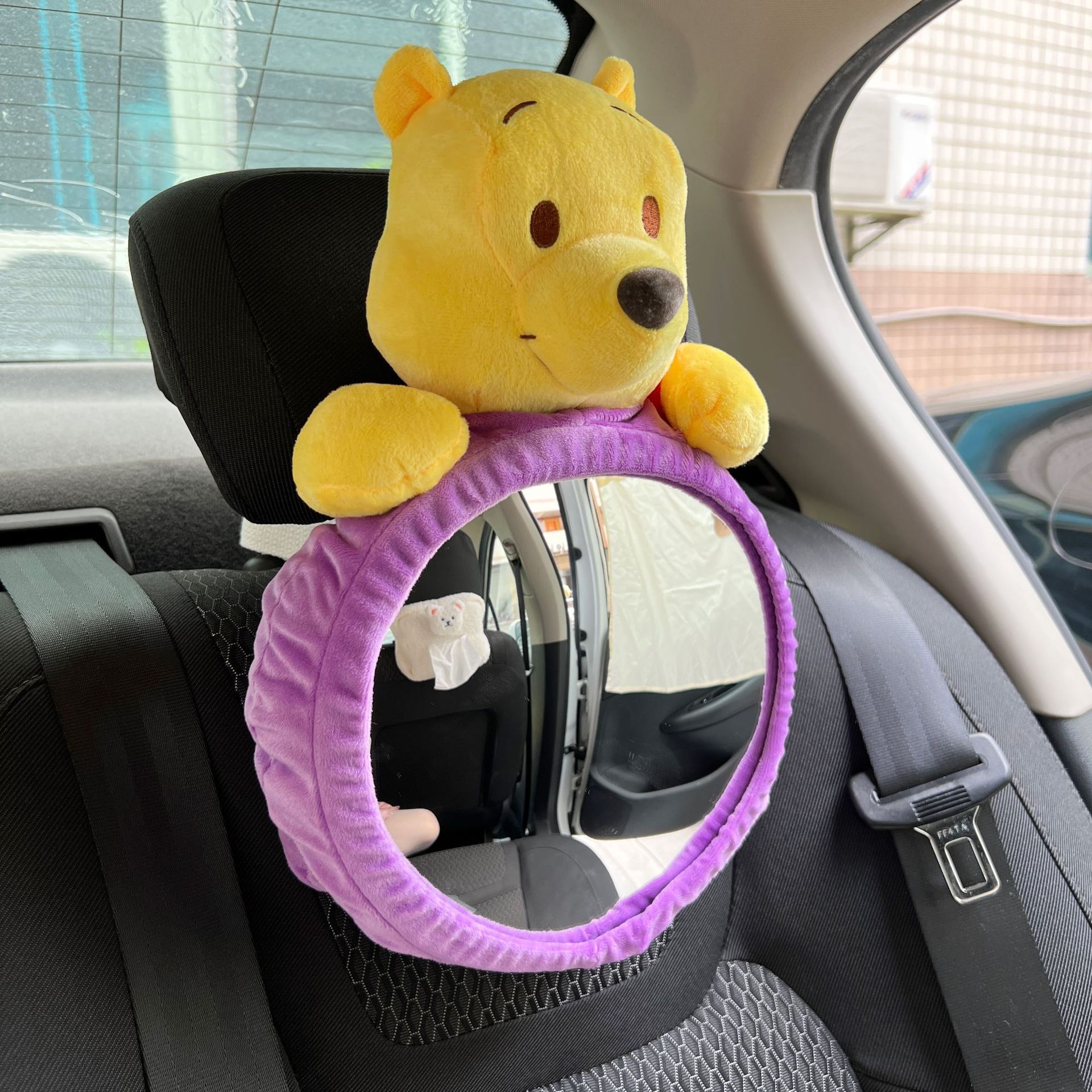 Children's safety seat rearview mirror car baby Observation Mirror car hanging cartoon fully surrounded pendant car reflector