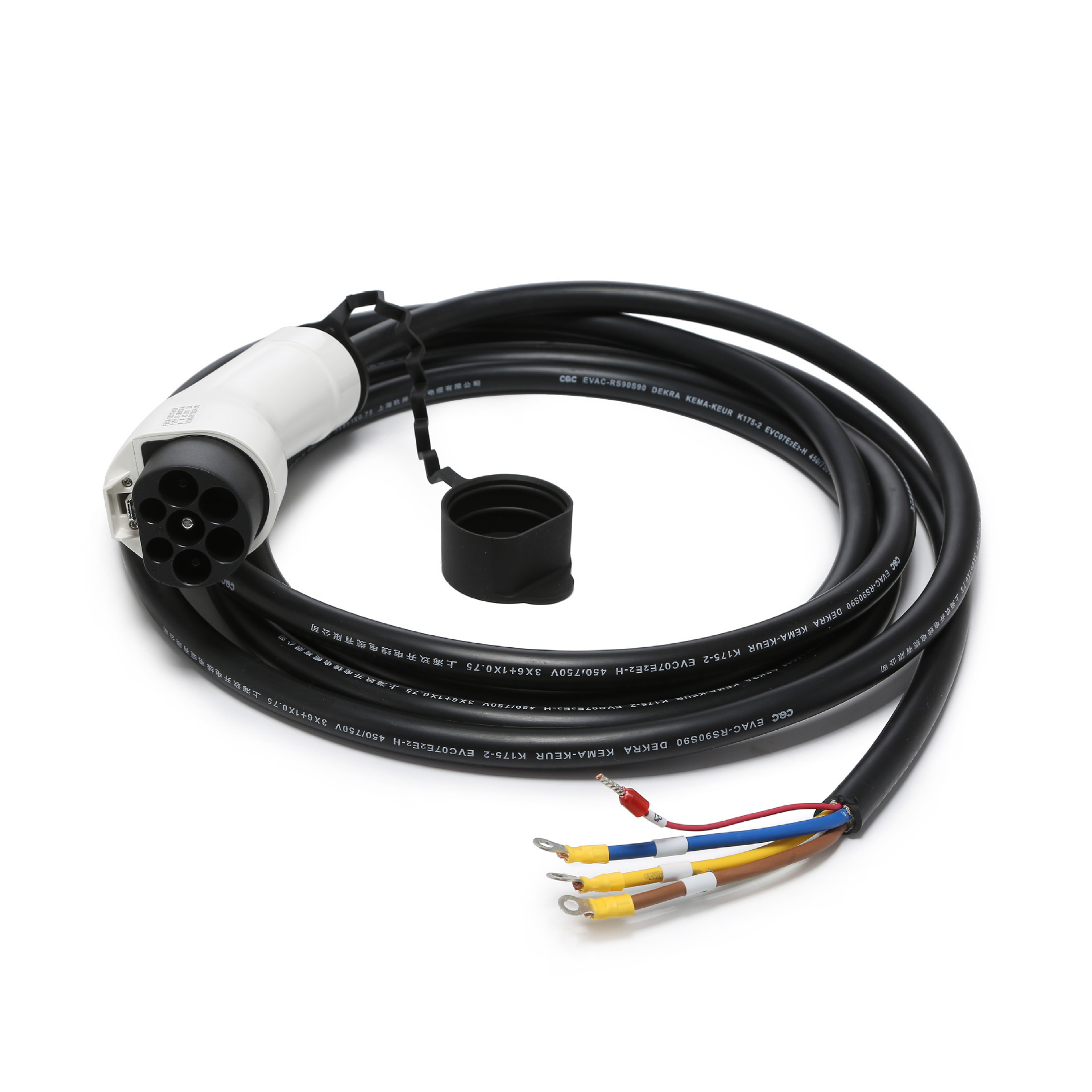 充电桩枪线 换枪头线缆新能源电动汽车交流充电枪16A32A7KW延长线