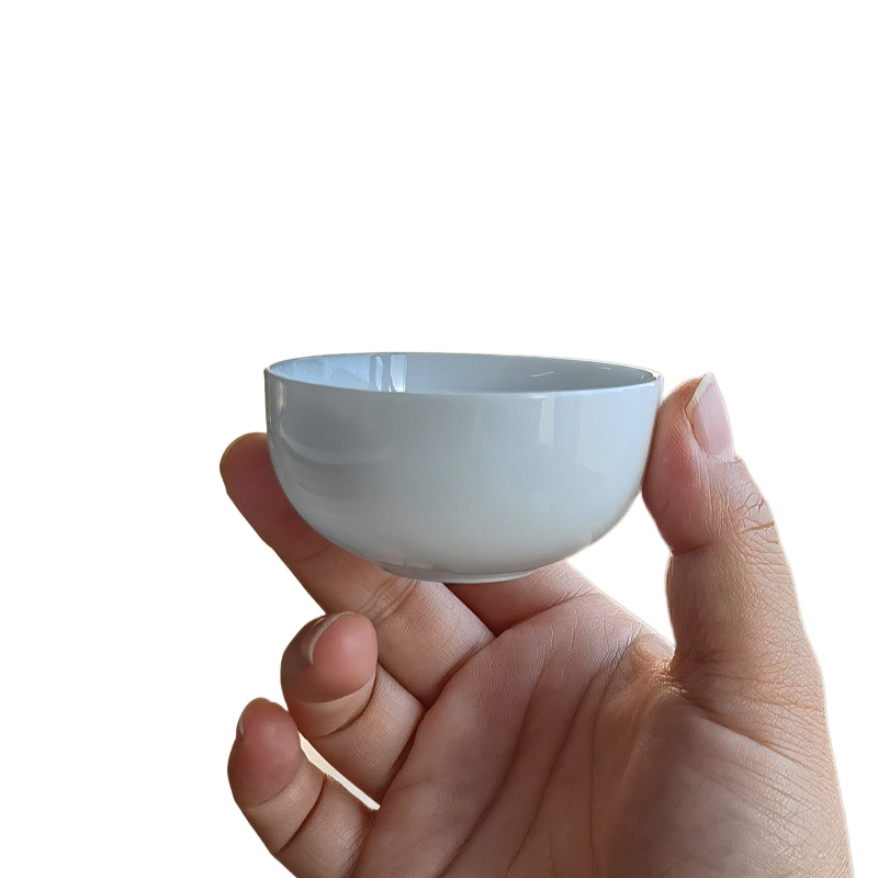 De Hua porcelana blanca taza de té de cerámica 6 conjuntos de taza de té de jade de lana taza de té de taza de té de kung fu image 5