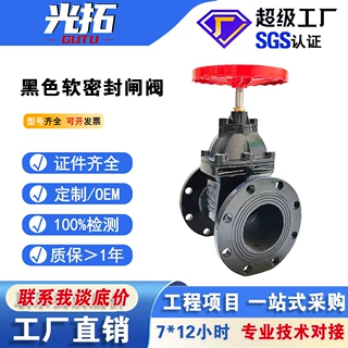 支持定制弹性座封暗杆闸阀Z45X-16 球墨铸铁法兰软密封闸阀