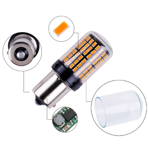 Yeni Avtomobil LED Dönüş Siqnalı Əyləc İşığı 1156 7440 3014 144SMD