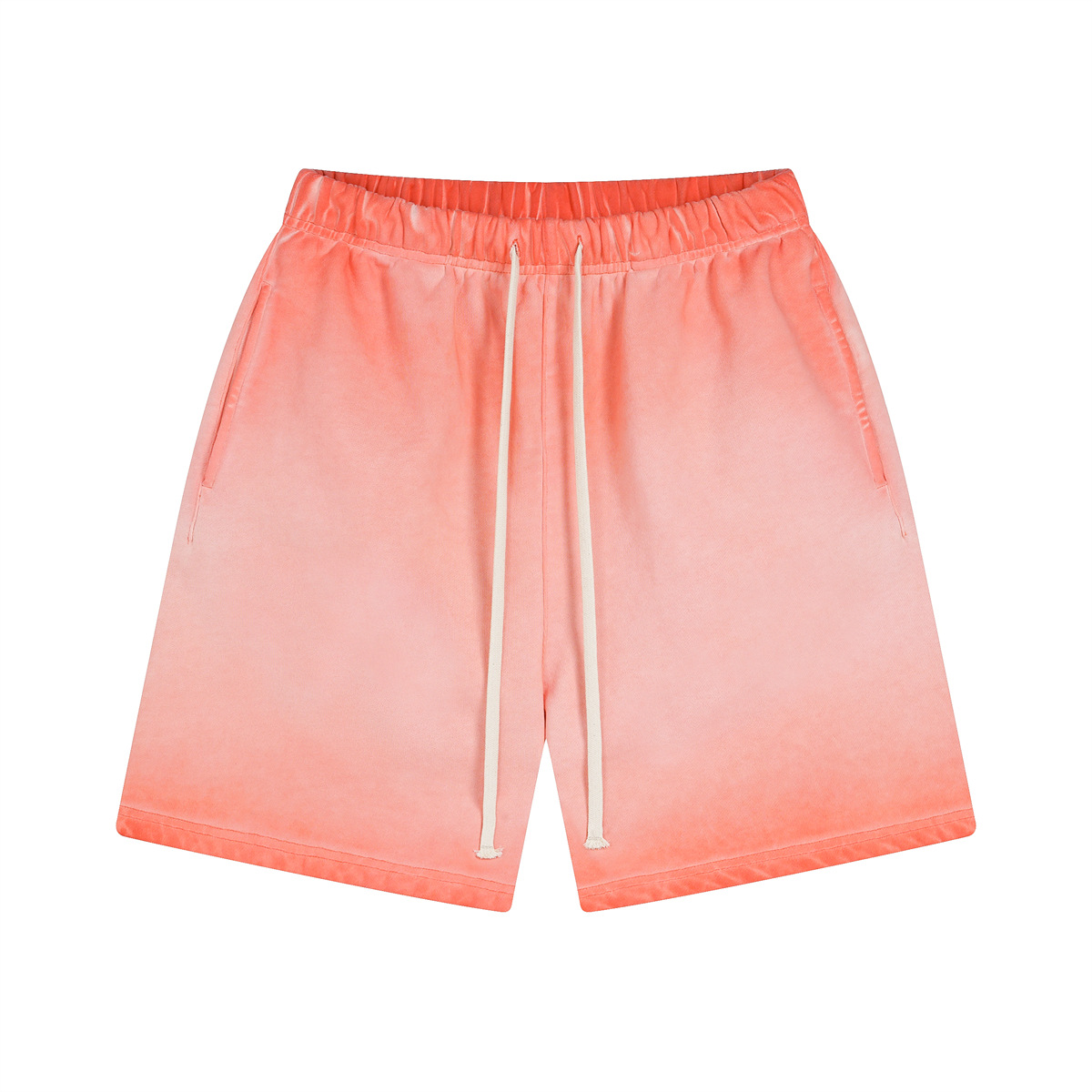 Pantalones cortos de verano para hombre, estilo vintage, delgados, con efecto desgastado, teñidos con cera, retro, de cinco puntos. image 7