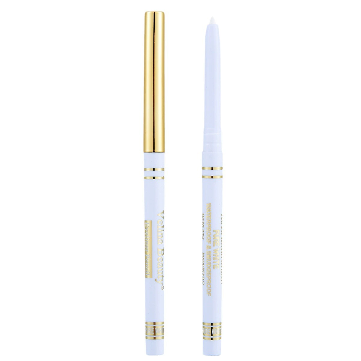 Black white smooth waterproof precise eye pencil, no smudge, long-term effect