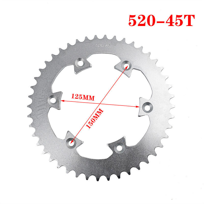 520 모델 45개 치아 6개 구멍 내부 구멍 간격 150mm
