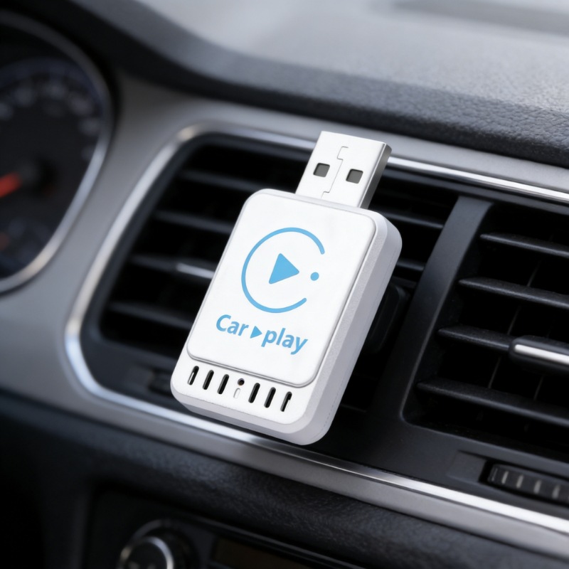 New Car-Mounted Smart Screen Projector with Wireless Connectivity, CarPlay, Android Auto, and Dash Cam Adaptation