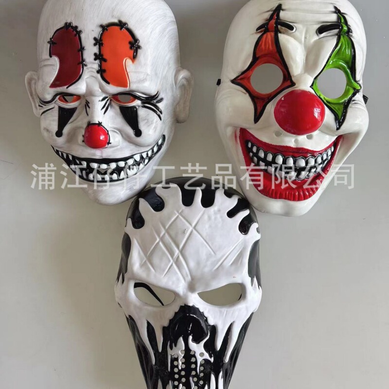 Halloween New Wig Clown Back to the Soul 2 Mask, Escape Room Real Person pennywise Plus Hair Horror Head