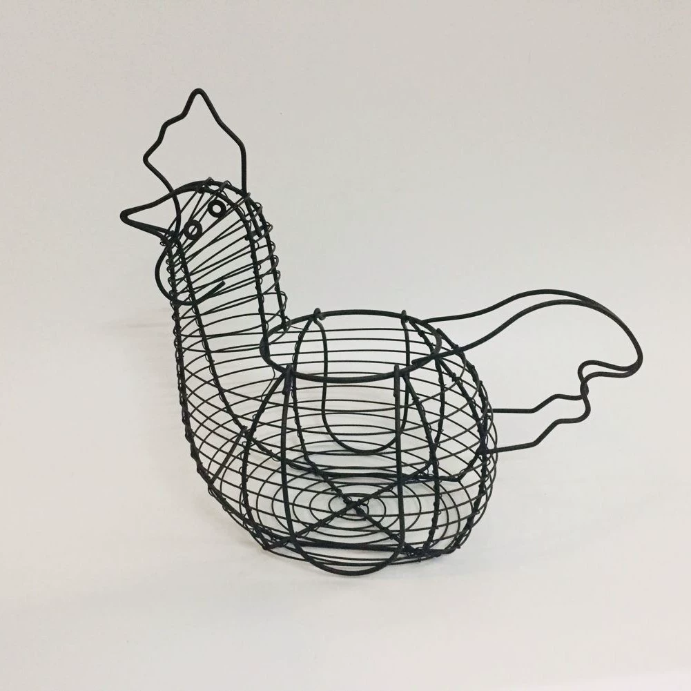 Железная фруктовая корзина, плетёная корзина для яиц из железа, хранение без пищи корзина, многофункциональная творческая плетёная корзина для кокпресс корзина
