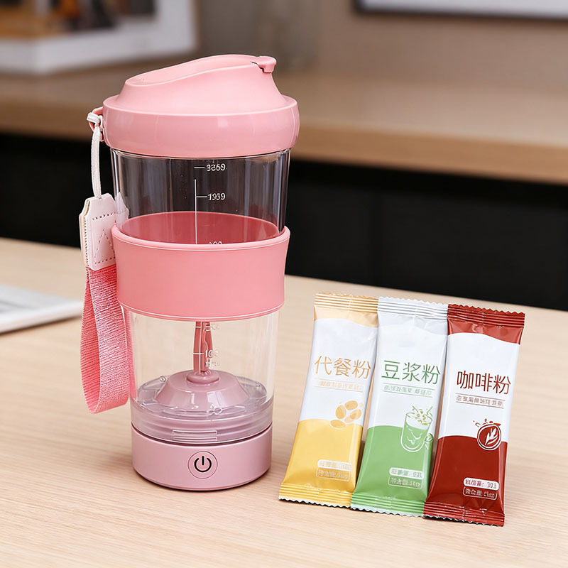Vaso Mezclador Eléctrico Automático de Tritan Recargable para Deporte y Oficina