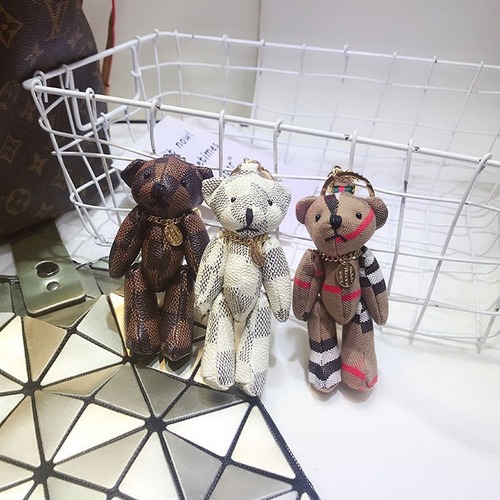Korean-style creative cute cartoon bear keychain hook, fashionable keychain for men and women, couple keychain, bag hook decoration